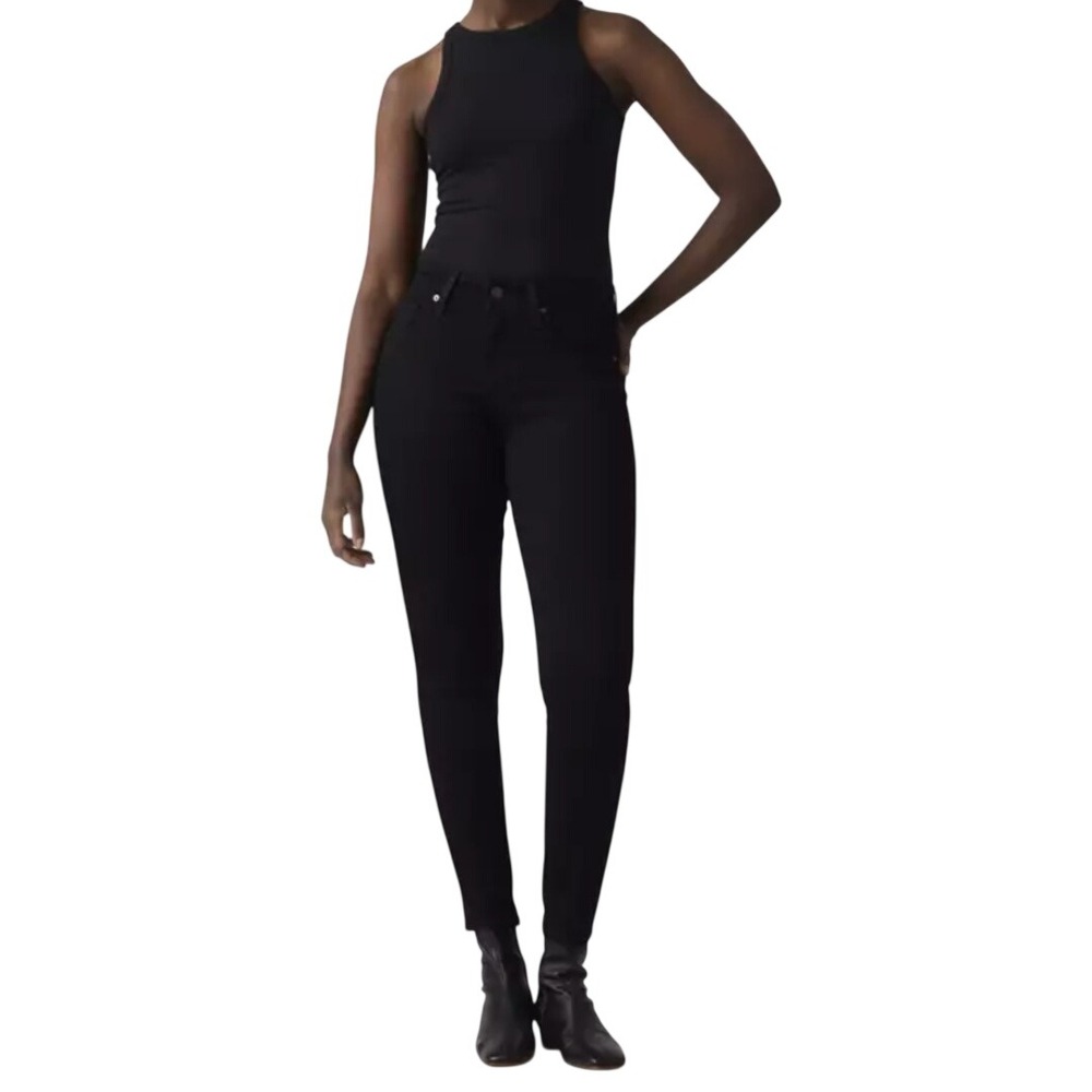 Levi's Women's Black 721‎ High Rise Skinny Denim Jeans Size 34x30